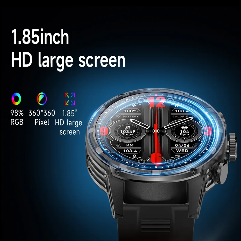 New V99 Bluetooth Smart Sports Watch for Men and Women Sports Record Multi-Dial Switching 100+ Sports Modes Bluetooth Calling