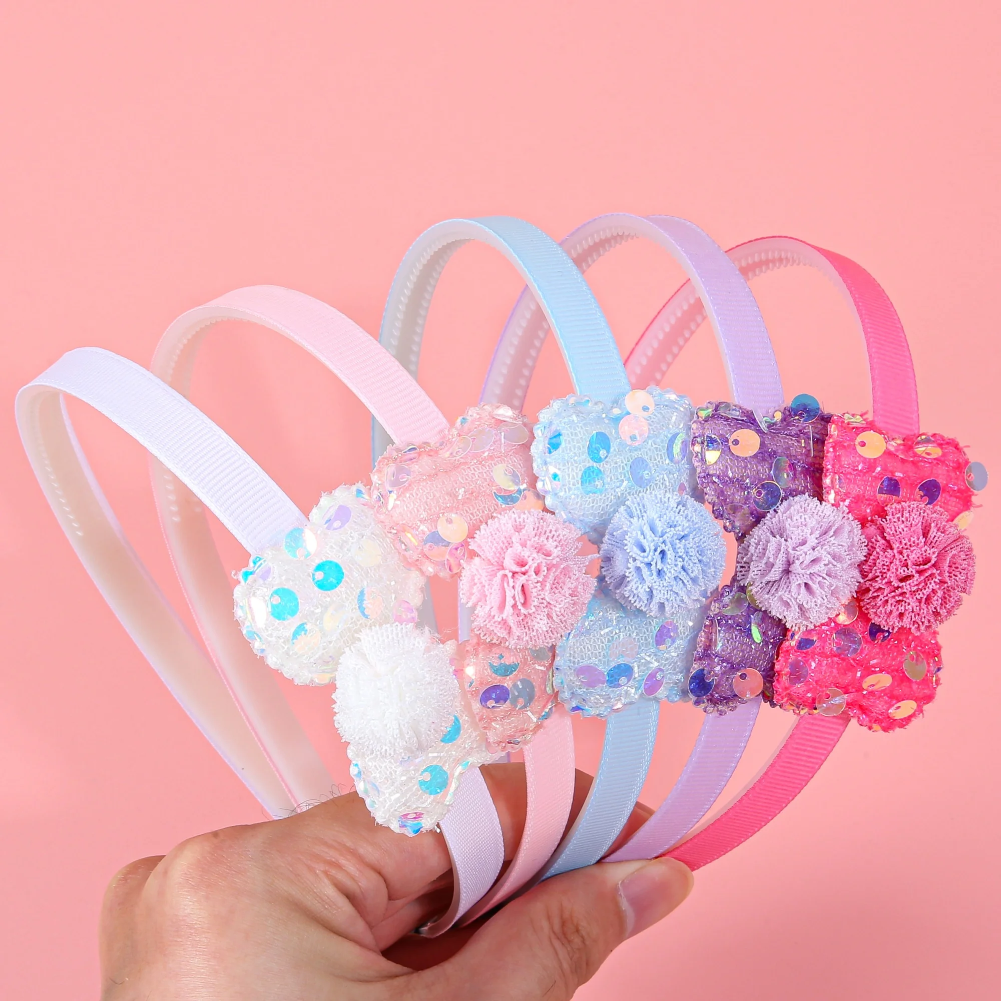 5pcs Squin Hair Bows Headband - đánh giá và giá Art And Craft Hair