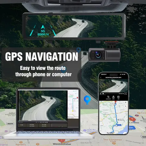 10 best sales मिरर डैश कैम - №1