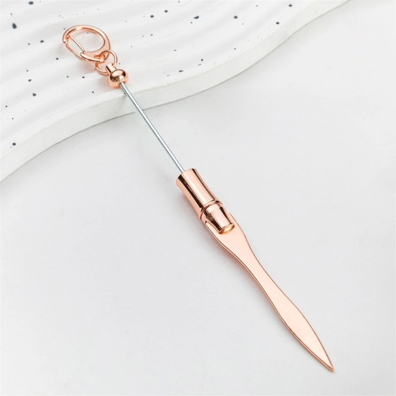 ที่เปิดจดหมาย Beadable ที่เปิดซองจดหมาย Beadable ที่เปิดจดหมายโลหะพร้อมคลิป Dropship