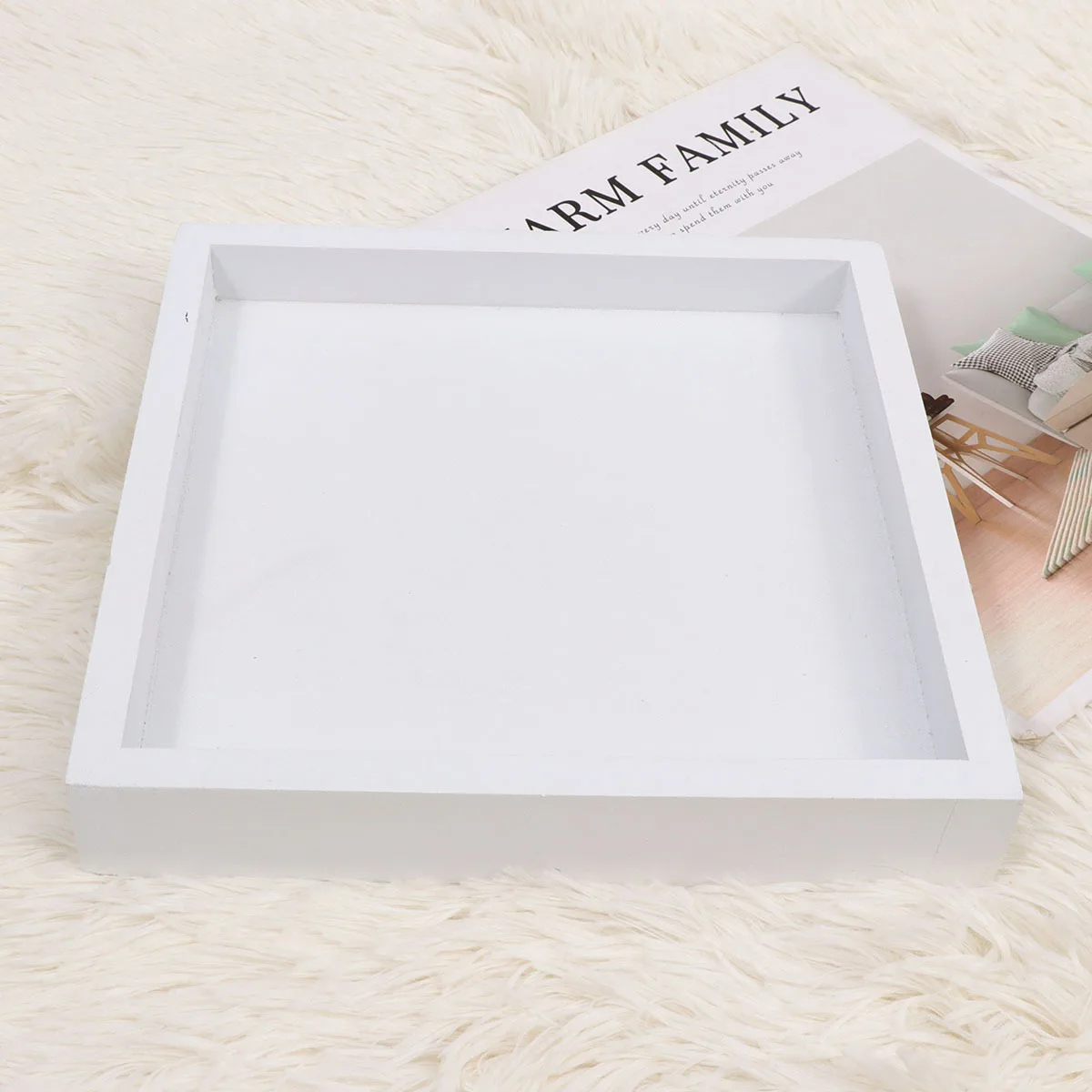 

Square Flowerpot Tray Thicken Plastic Plants Tray Leakproof Potted Plate For Garden Indoor Balcony Home 20X20Cm White