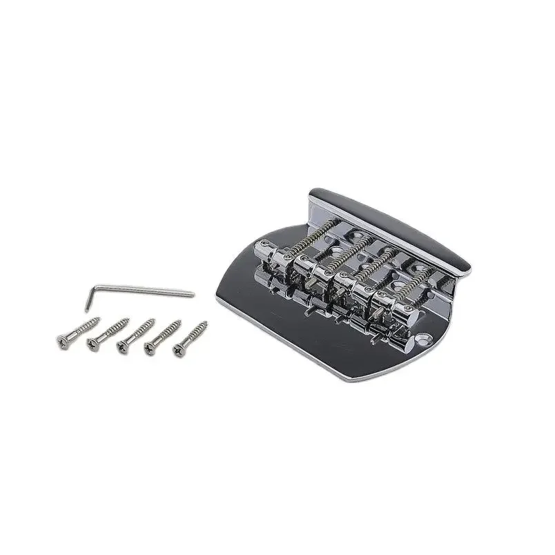 

1 Set 4 Strings Electric Bass Bridge For Sterling Musicman Bass Chrome ( #0980 ) MADE IN KOREA