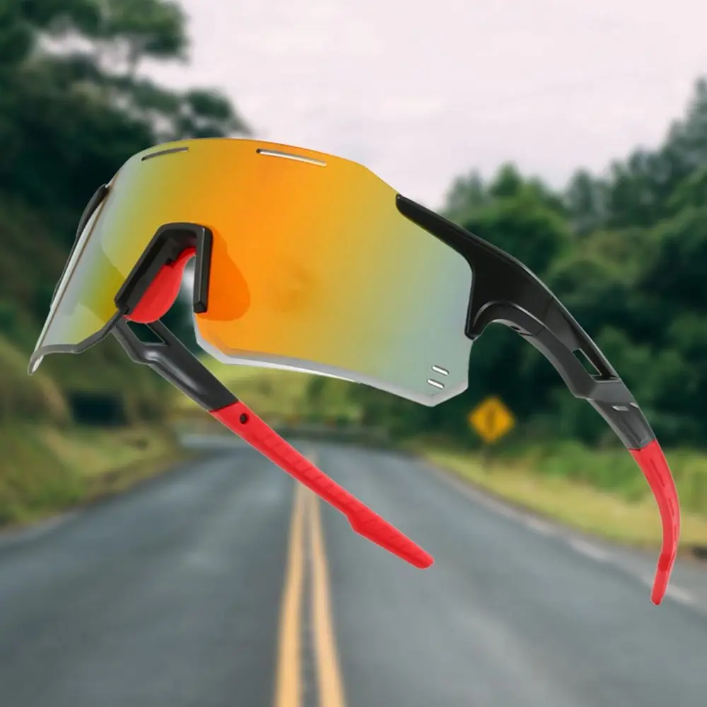 

UV Protection Sports Sunglasses Wrap Around Ventilated Cycling Glasses Color Change Comfortable To Wear Sport Shades Unisex
