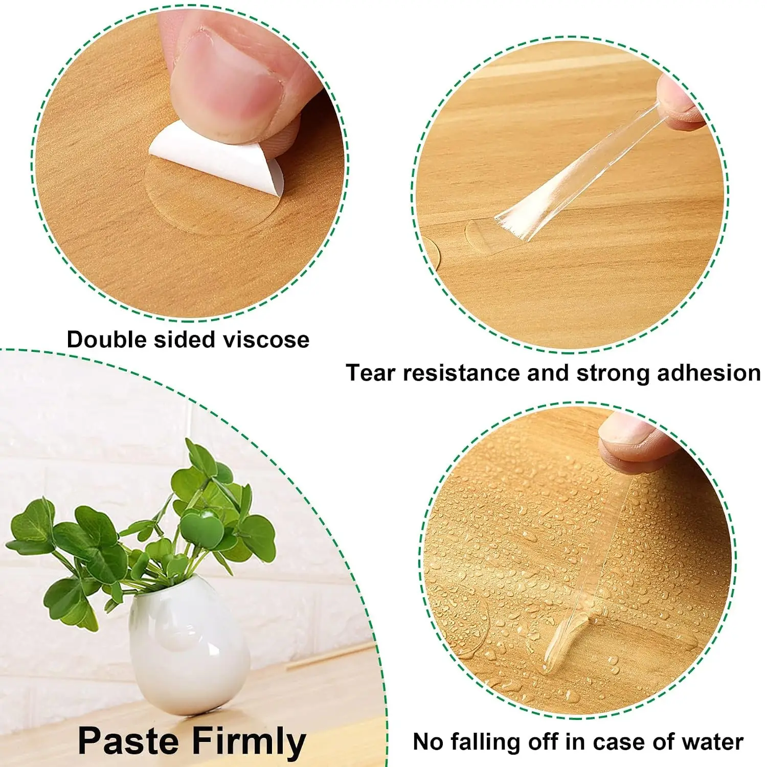 Double Sided Sticky Dot Stickers Round Putty Clear Sticky Tack No Trace Sticky Putty Waterproof Small Balloon Stickers