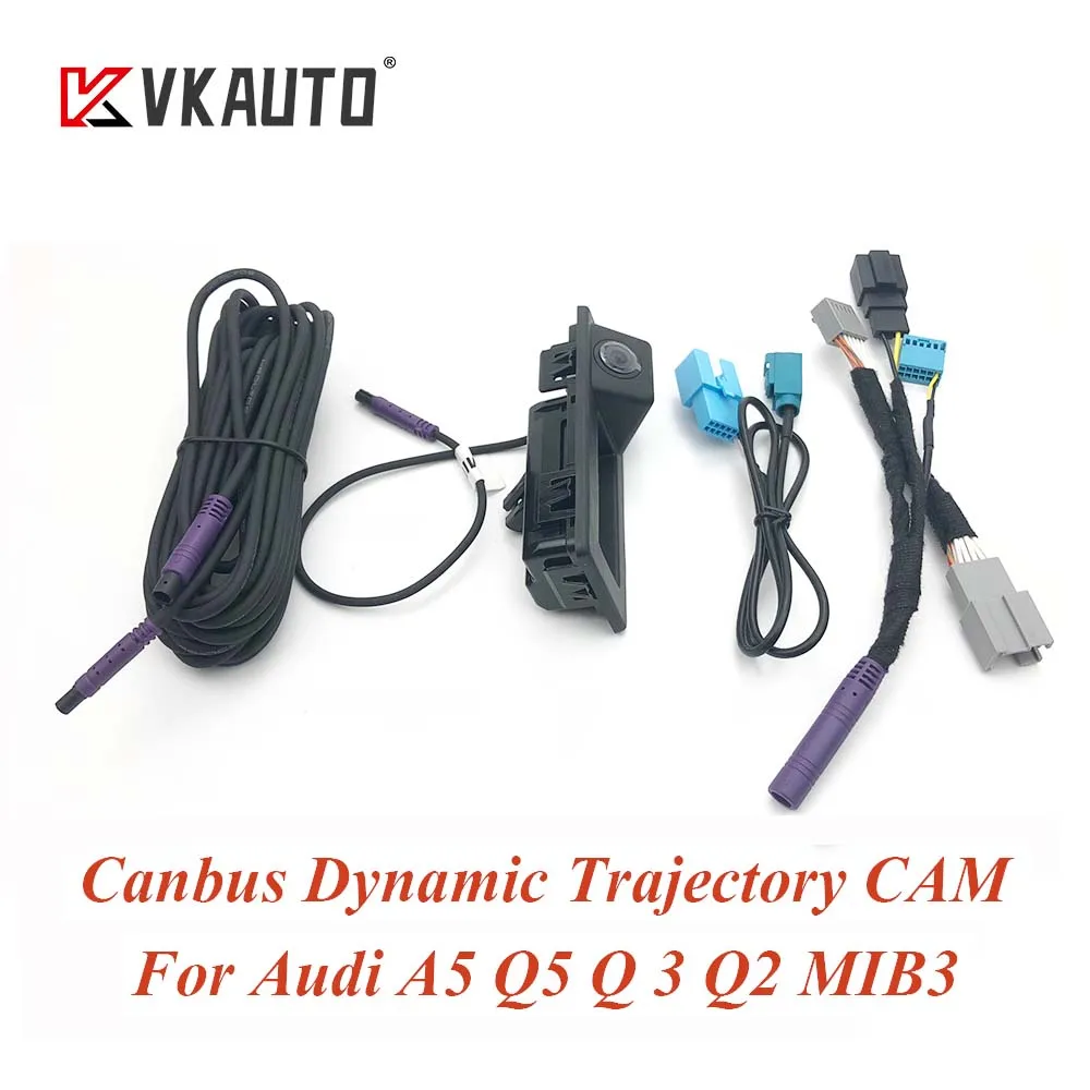 

VKAUTO CanBus Rear View Camera Reversing Dynamic Trajectory Camera For NEW Audi A7 Q3 Q2 Q5 2021~ MIB 3 MIBIII Platform LVDS