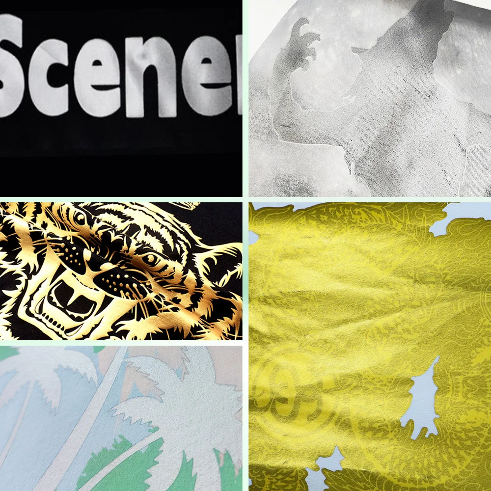 DTF ゴールドおよびシルバー印刷フィルム 8.3*11.8 インチ熱転写シート素材 10 枚