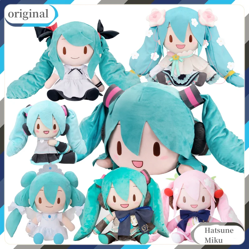 

Anime Original Sega Vocaloid Hatsune Miku Plush Toys Miku Fufu 2023 Maneki Neko 40cm Cartoon Collection Plush Girl Gift Toys