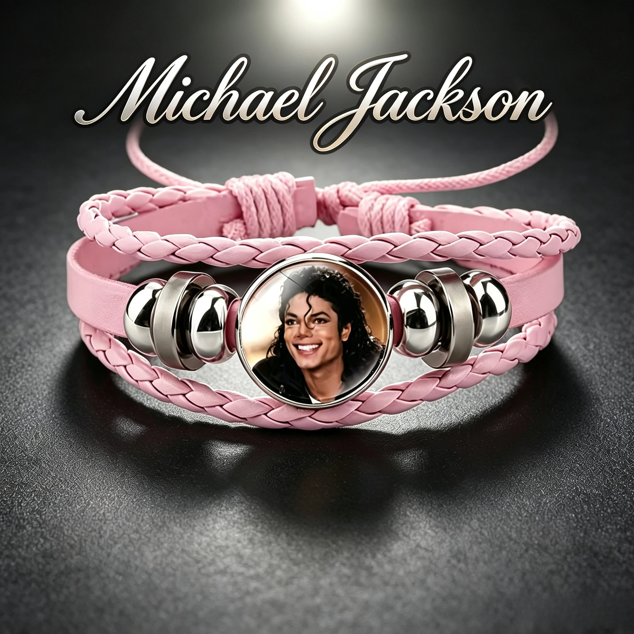 2026 new Michael Jackson cartoon anime bracelet, fashion accessories, decorations, children's birthday gifts