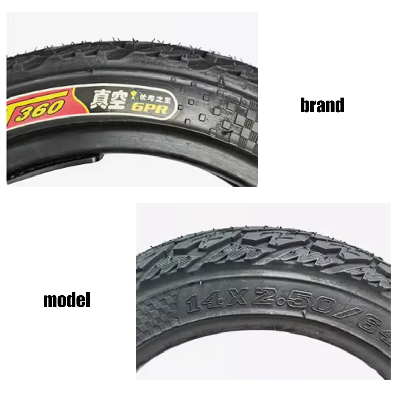 14X2.125 14x2.50 16X2.50 16X3.0 2.75-10 Tyre Tubeless Tire for KUGOO V1 B2 Electric Vehicle Wear-resistant