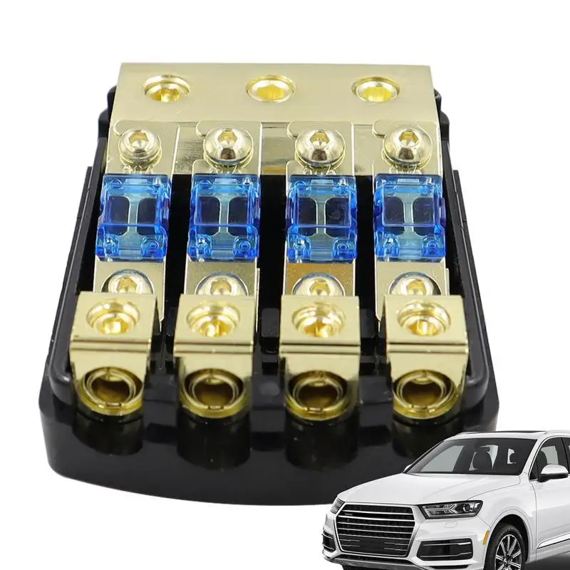 Automotive Car Fuse Kit Wear-Resistant Car audio power cord fuse tube audio modified pure copper insert with four car fuses