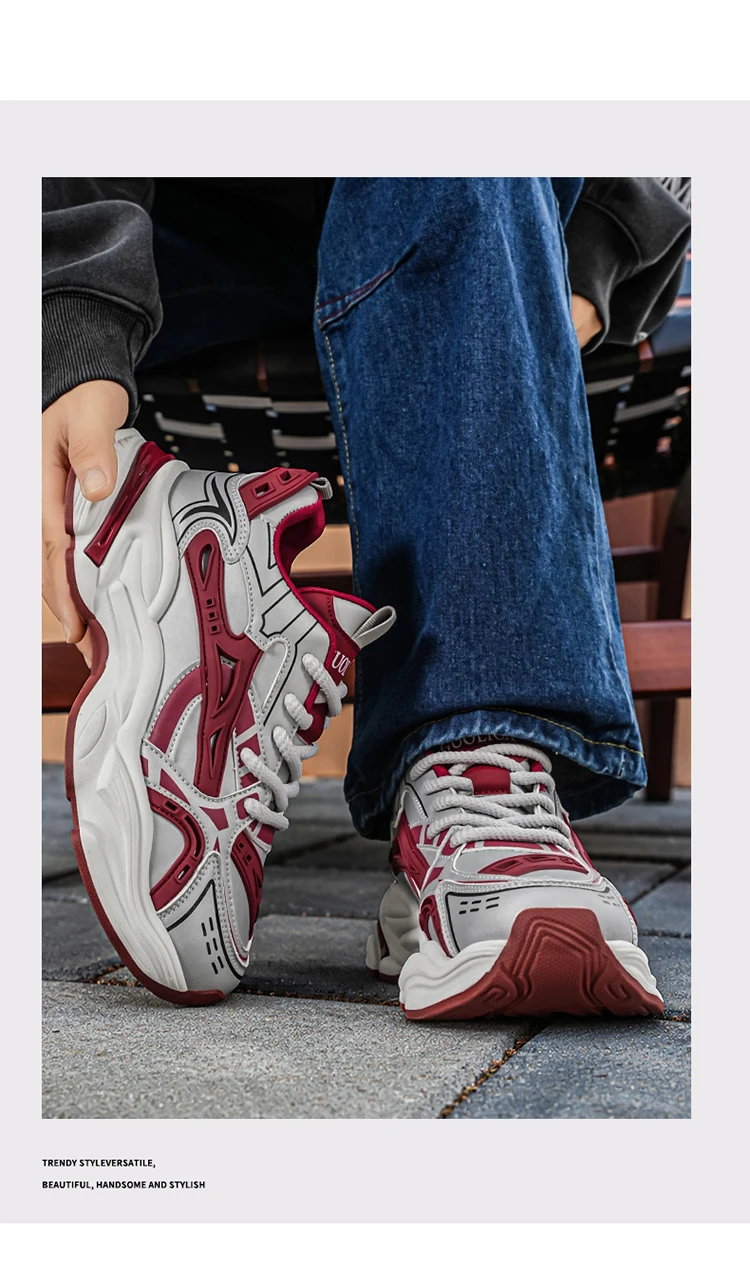 Herbst Neue Herren Freizeitschuhe Atmungsaktiv Komfortabel Erhöht Langlebig für den täglichen Arbeitsweg Streetstyle – Detail 17