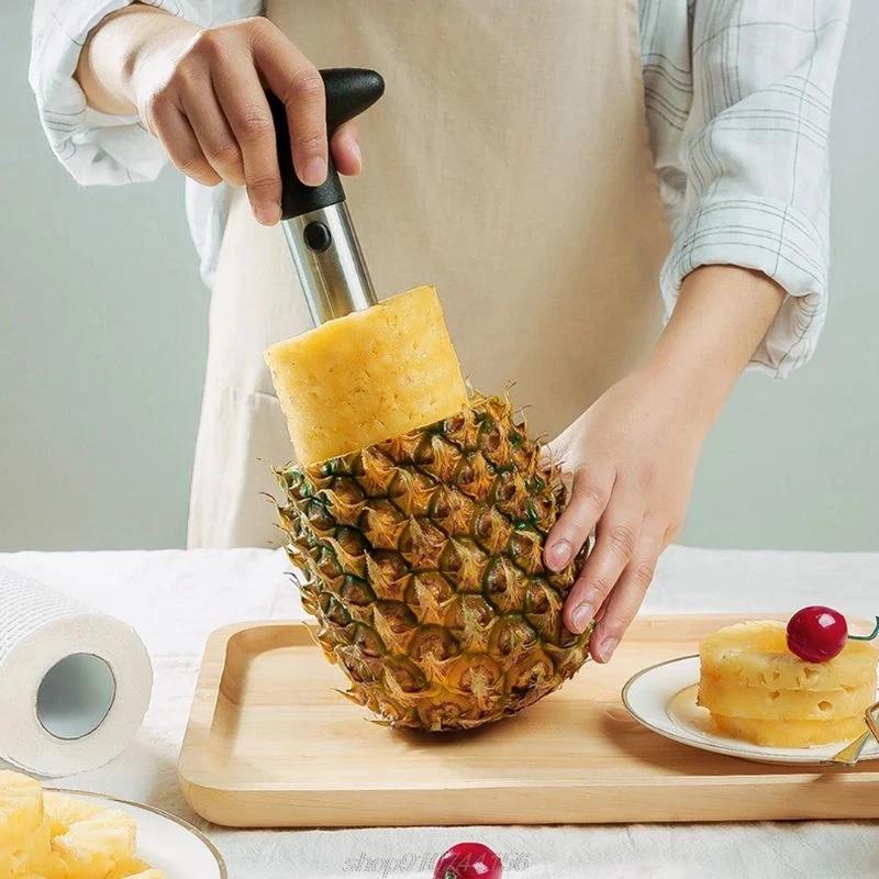 Pelador de piña, pelador de piña, extractor de piña, cortador de piña, extractor de núcleo de piña, separador de núcleo de fruta