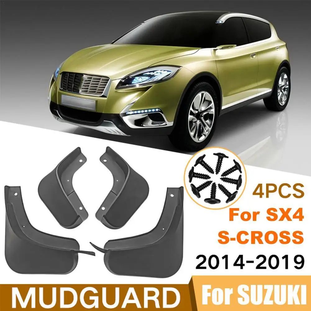 Car Mud Flaps For Suzu ki SX4 JY for Suzu ki Crossover SX4 S-Cross 2014 - 2021 Car Accessories ﻿