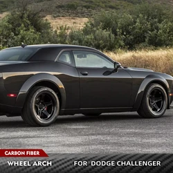 Car Wheel Arches For Dodge Challenger GT TA 2010-2019 Carbon Fiber / FRP Wheel Arch Car Side Fender Flares Cover Mudguards Trims