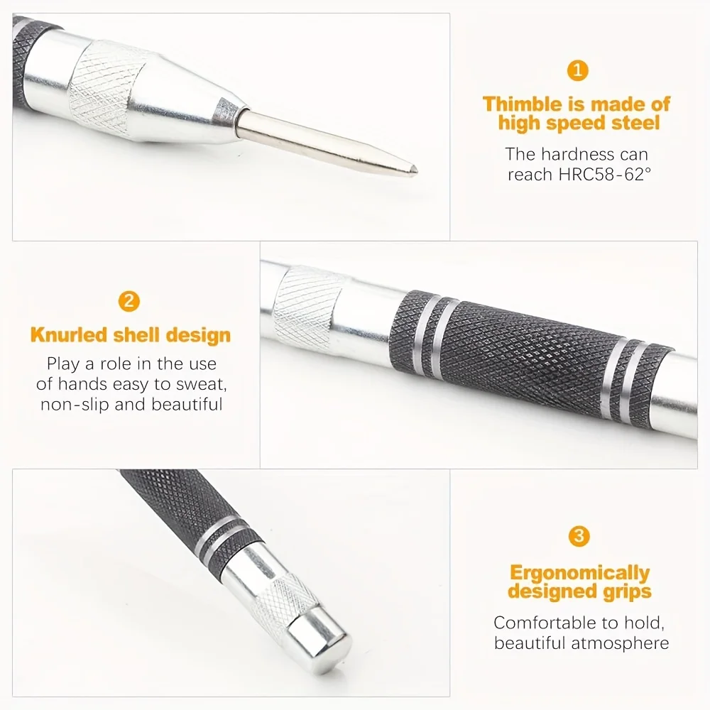 Automatic center punch locator center punch automatic center punch window breaker automatic sample punch 128mm view 3