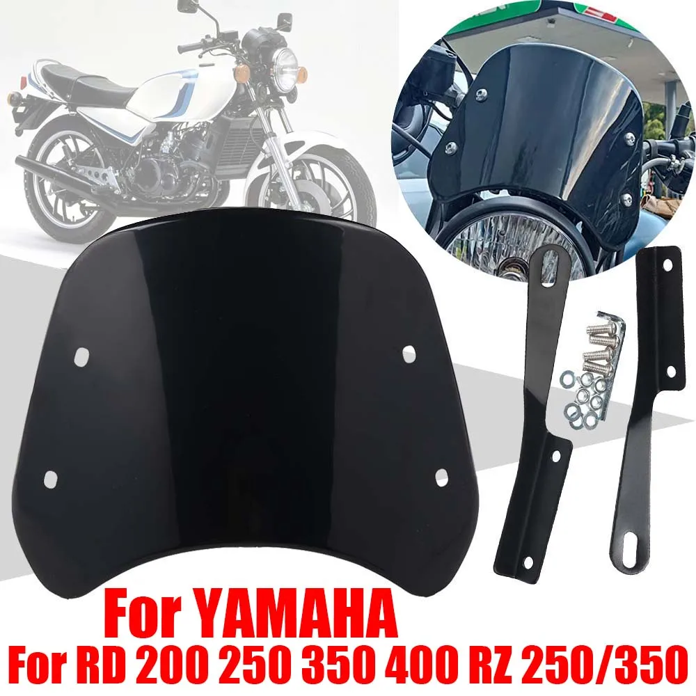 For YAMAHA RD200 RD250 RD350 RD400 RD 250 RZ250 RZ350 Accessories Retro Windscreen Windshield Wind Screen Deflector Cover Guard