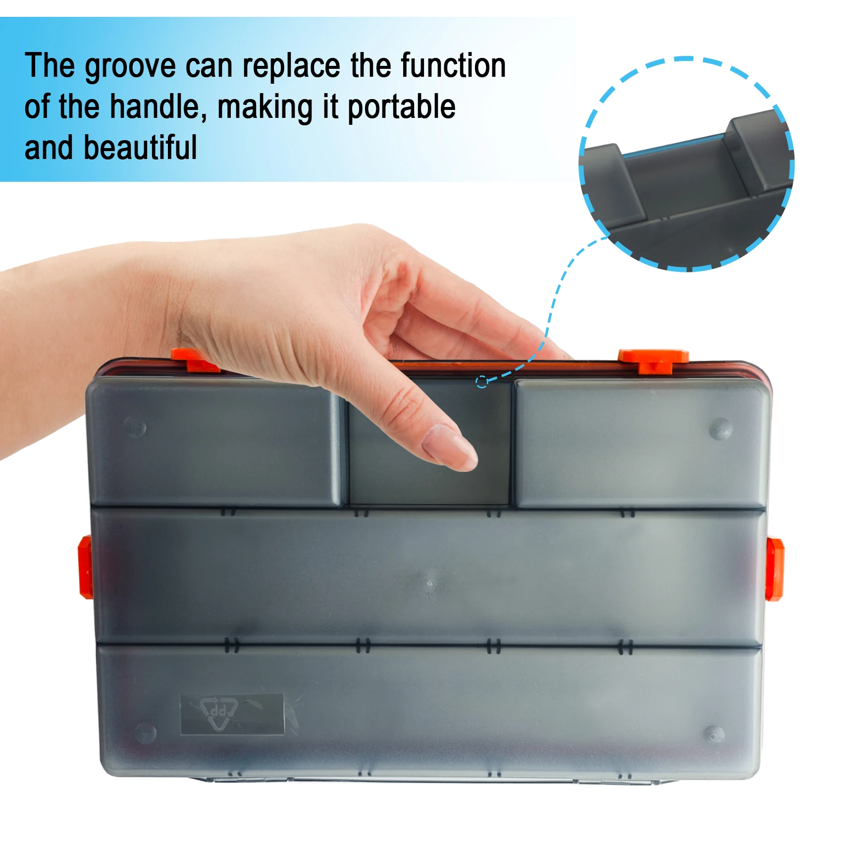 Caja de Aparejos Aventik Impermeable con Divisores Extraíbles - imagen 3