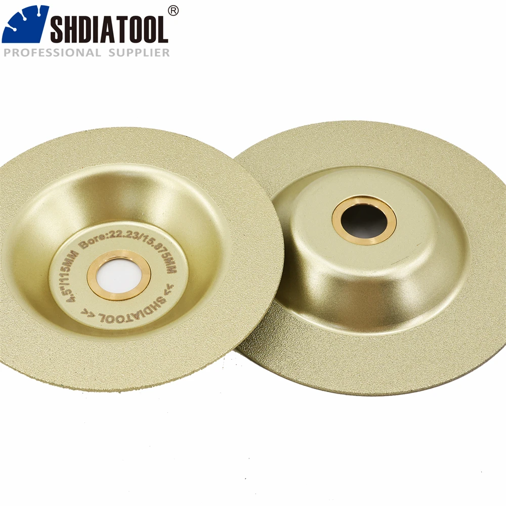 SHDIATOOL Dia125mm قطع الماس طحن كأس عجلة ملحومة Dekton الرخام الرملي القرص الخزف سيراميك 5 بوصة القاطع