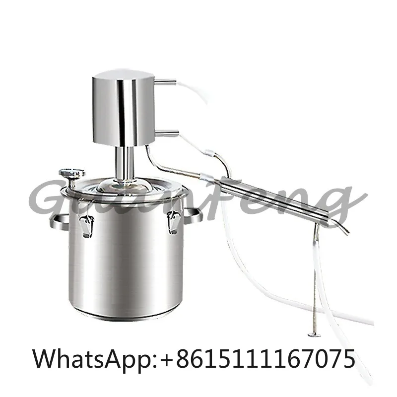 Household Stainless Steel Distiller Food Grade, DIY Sorghum Wine Brewing & Pure Dew Hydrosol Distillation Kit
