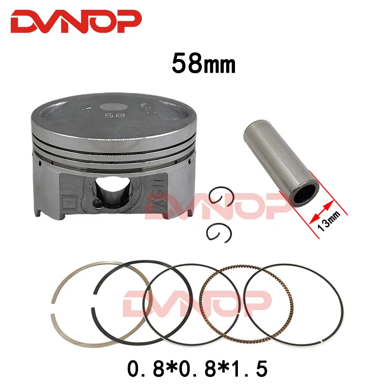 58mm tłok zestaw do hondy Sonic125 CBR125 Sonic CBR 125cc 13101-KGH-900 części silnika