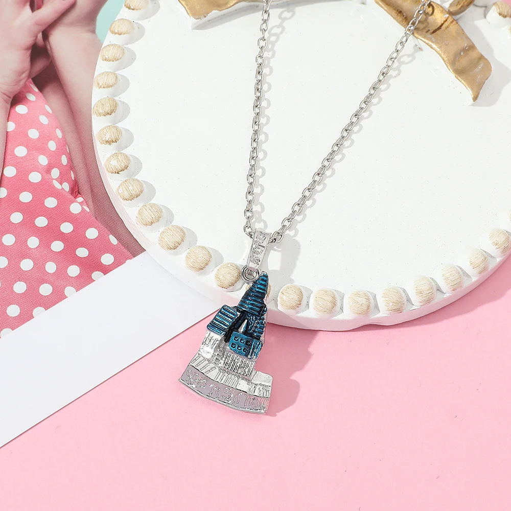 

Creative Cartoon Castle Pendant Necklace - Personality Hot Movie Peripherals Accessory for Women And Men Ideal Festival Gift