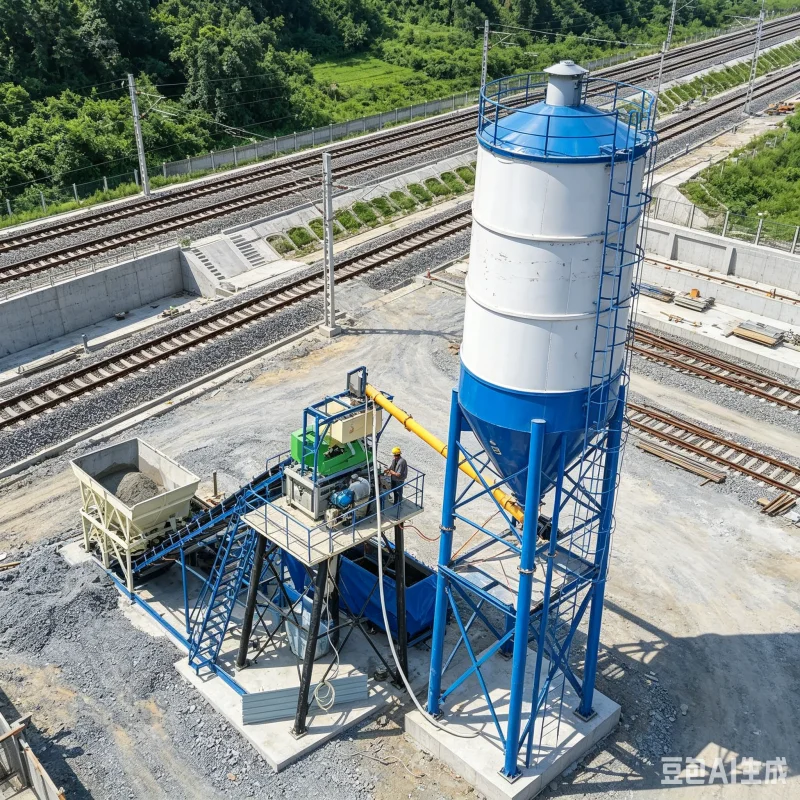 Industrial 90m3h Ready Mix Concrete Batching Plant With Double Shaft Forced Mixer Machinery For Commercial Road Construction