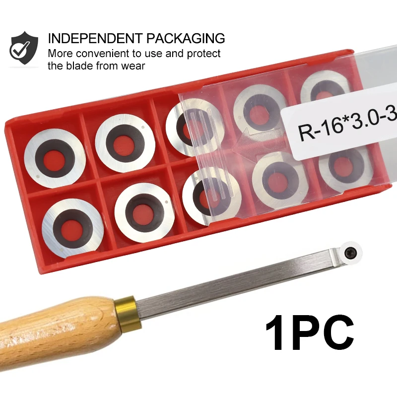 Redonda Carbide Insert cortador para Torno CNC, Madeira Torneamento, Ferramenta de corte, 30 Graus Inserções, 12mm, 15mm, 16mm, 15mm, 16mm, 15mm,