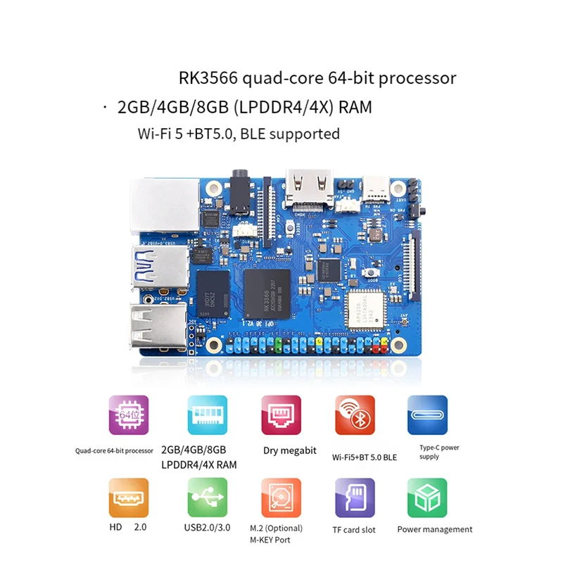 

Superb Development Board Module For Orange Pi 3B Development Board Orange Pi 3B Quad Core RK3566 Support EMMC Module