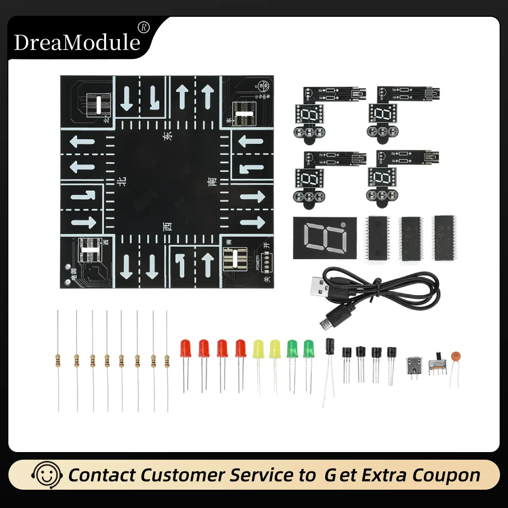 Dc 5V Led Traffic L… - image