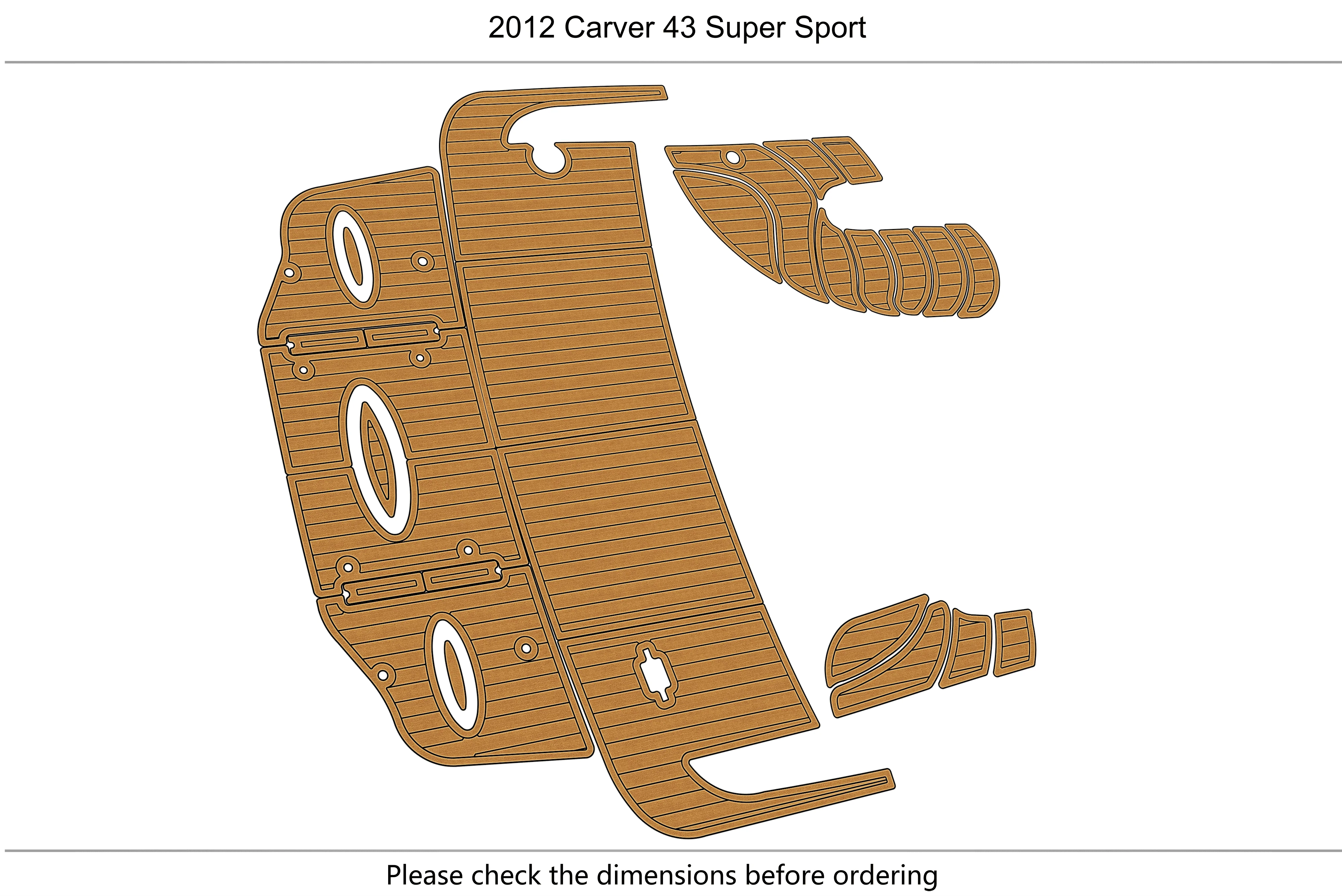 For 2012 Carver 43 Super Sport 1/4