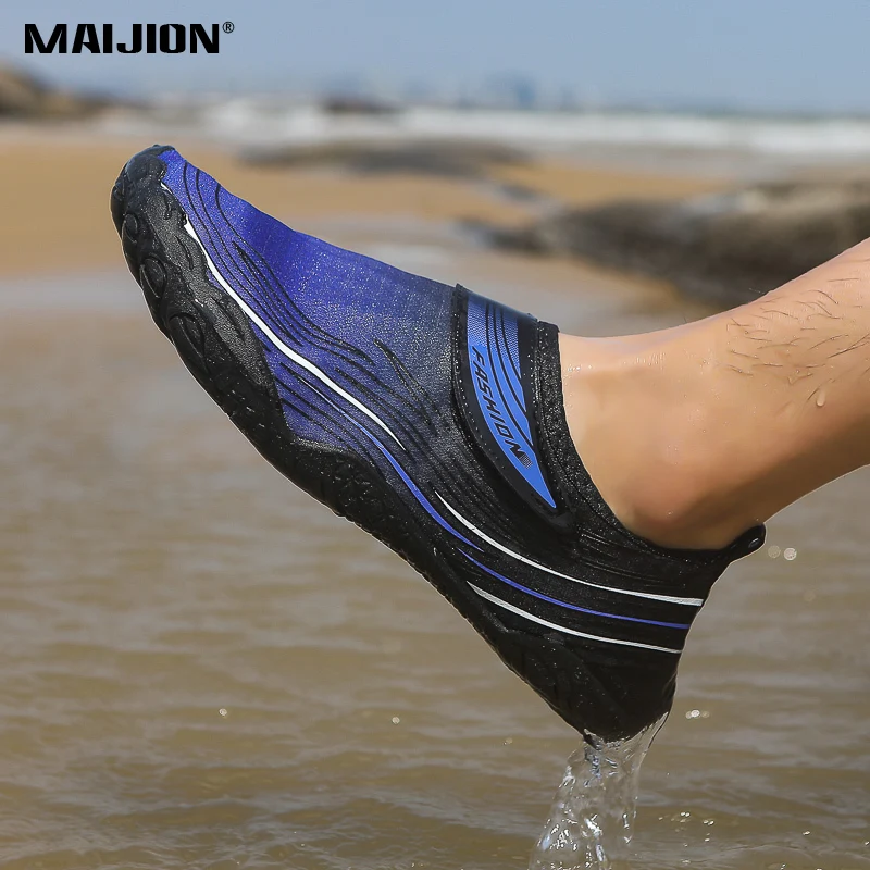 Men's Water Shoes Quick Dry Soft Barefoot Aqua Shoes Non-slip Women Beach Outdoor Wading Sneakers for Swimming Fishing Boating