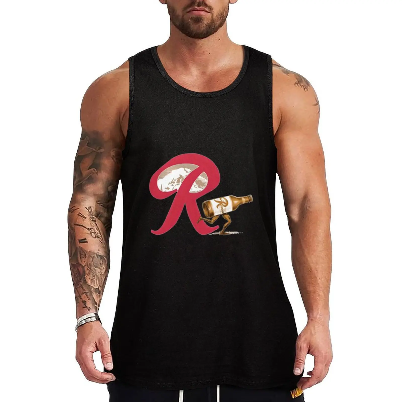Classic Retro Brewery-Rainier Logos Essential Tank Top Classic Fit Tank Tops Undershirt Everyday Wear