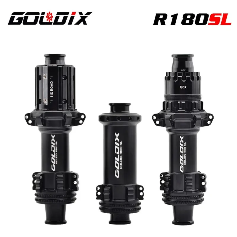 

GOLDIX 180SL Road Hub Center Lock Disc 24 Hole Ratchet 36T Straight Hub Gravel Bicycle for Shimano Ultra Light 240g