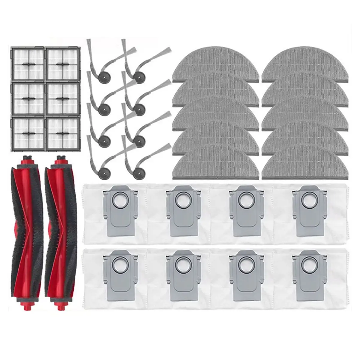 

For Q10 X5 / Q10 PF / Q10P / Q8+ / Q8 Plus Parts Accessories Main Side Brush Filter Mop Dust Bag