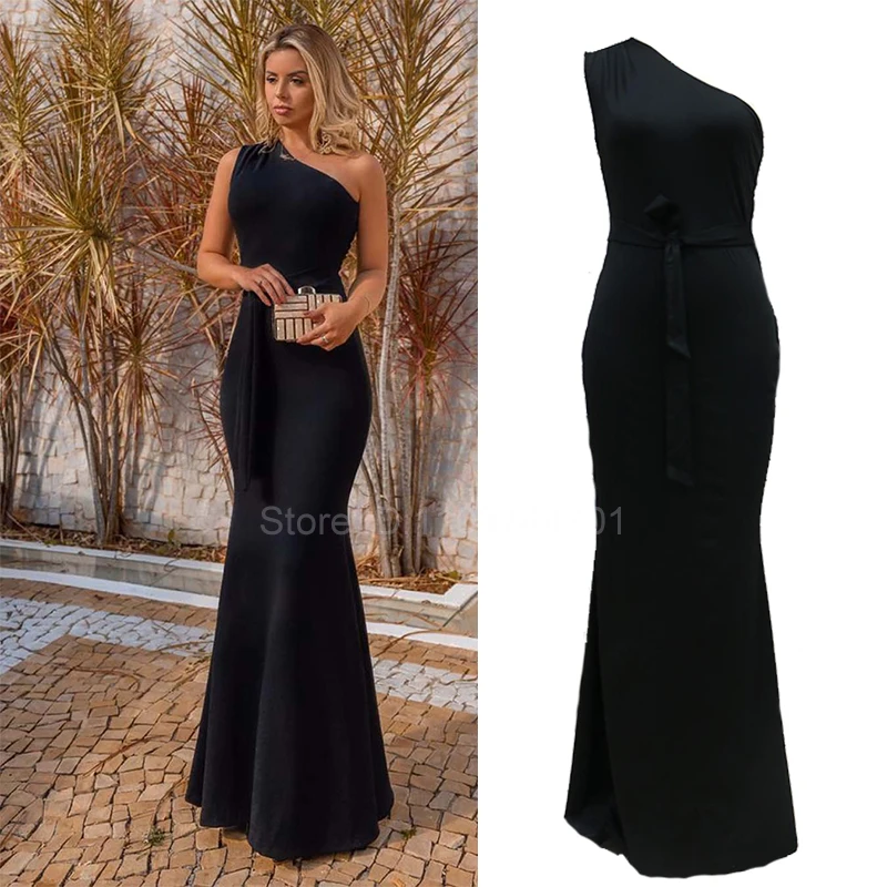 

Women Spliced Mermaid Evening Gown Vestido V Neck Sleeveless Hot Selling Bridesmaid Stretch Dress Prom Party Long Dress