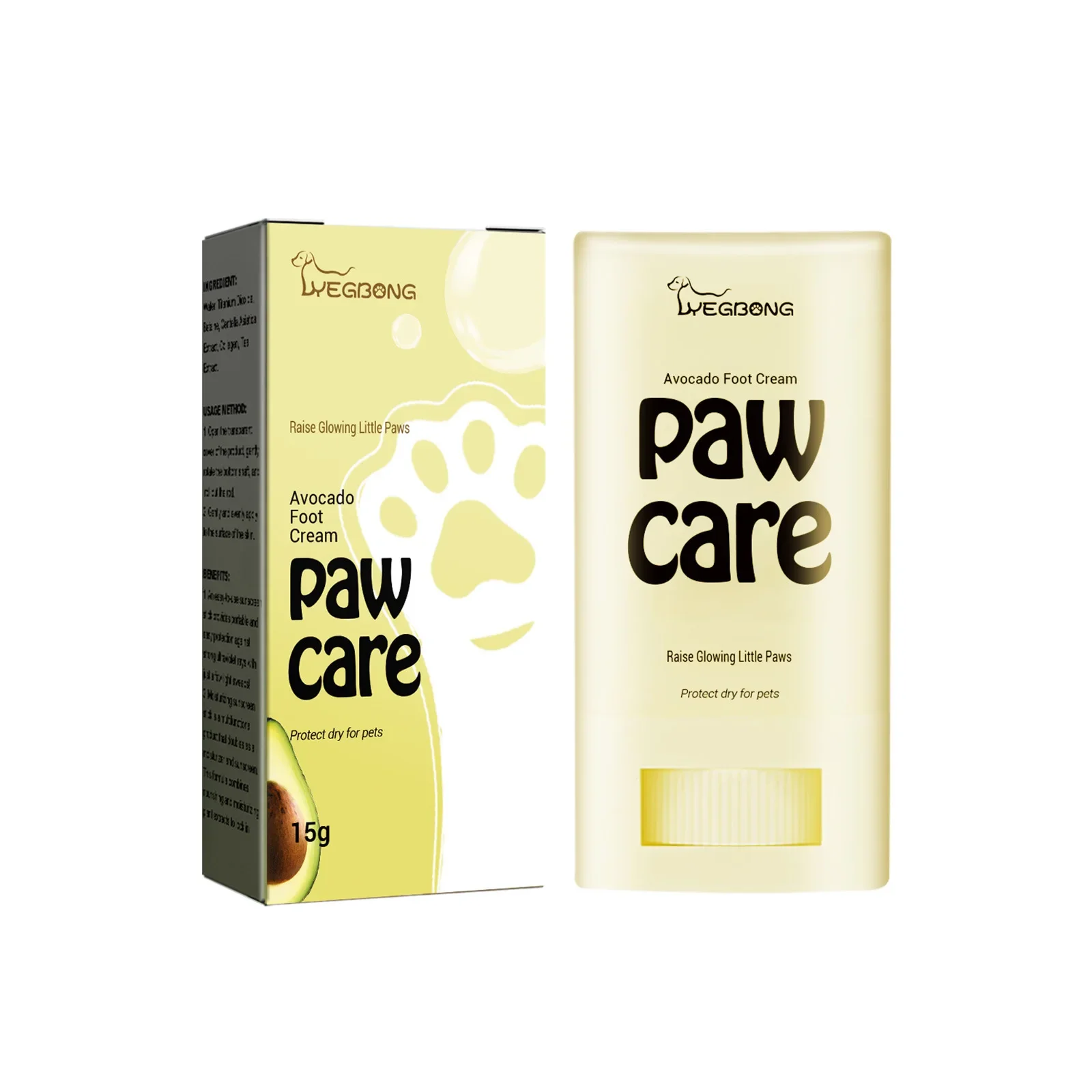 Dog Cat Paw Pad Balm Stick- Nose Balm Soothing Moisturizer Natural Avocado Oil Shea Butter Wax Cream for Pet Dry Cracked  Foot