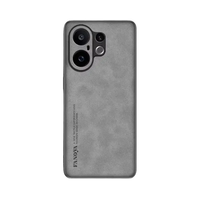 

For VIVO X200 FE 5G Case Lambskin Leather Soft TPU Frame Back Cover For VIVO X200 Pro Mini Camera Shockproof Coque