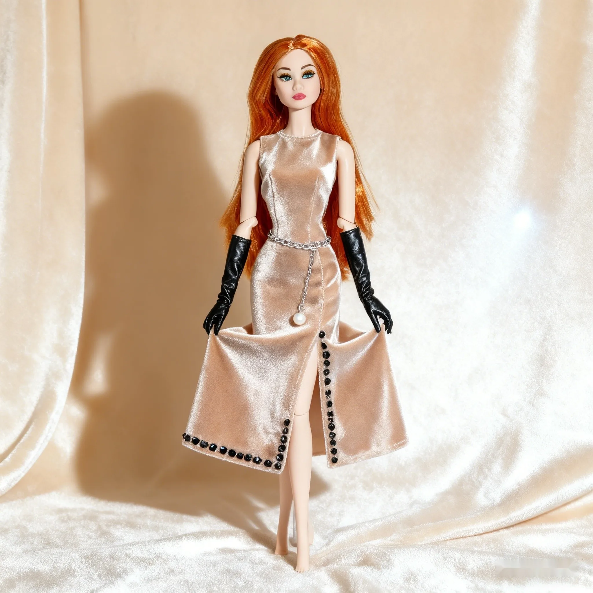 Figura di trucco realistico a 12 snodi, BJD da collezione da 12,6 pollici (solo figura)