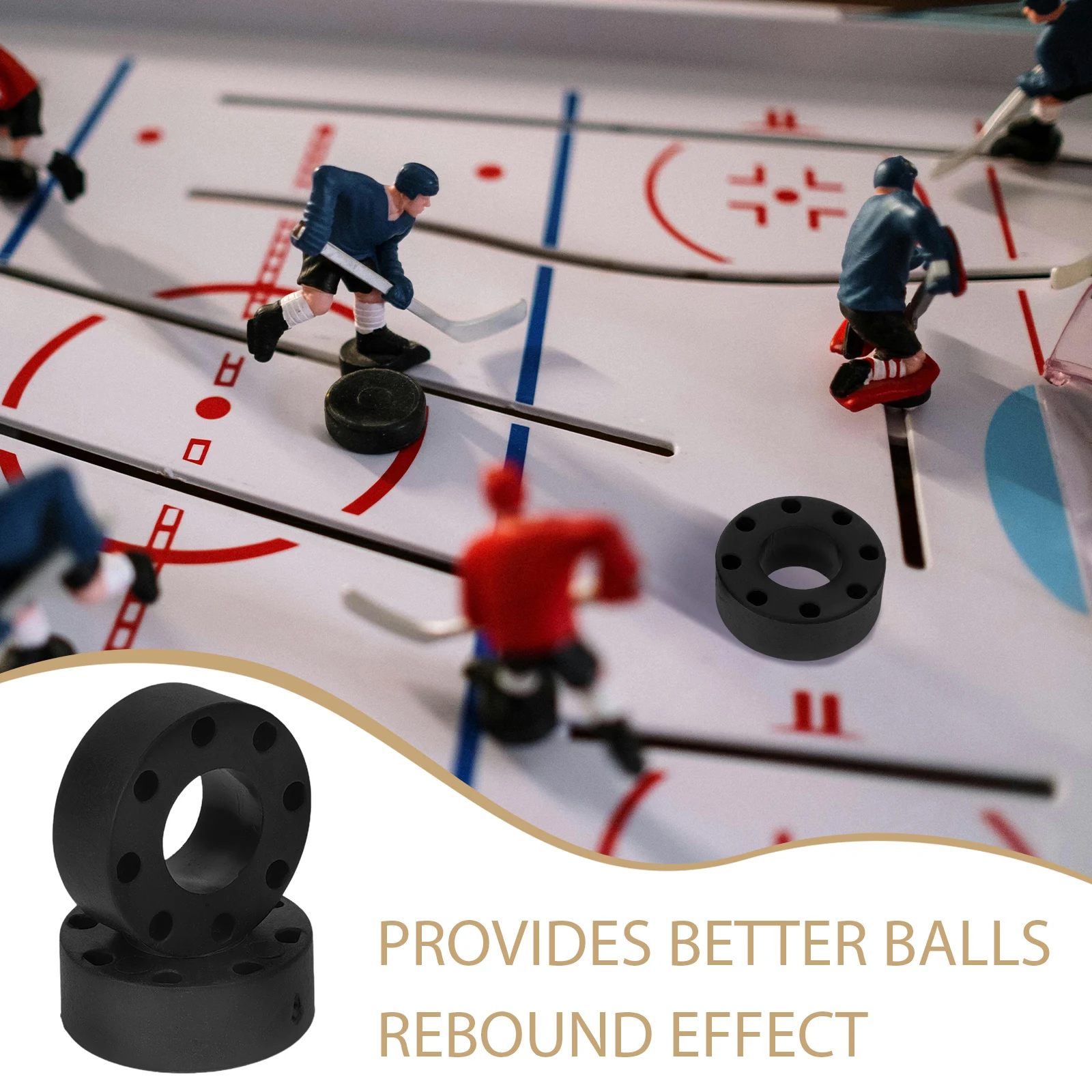 

8 Pcs Foosball Rubber Bumper Replacement Table Football Accessories Durable Shock Absorption Wear Resistant Gaming Performance