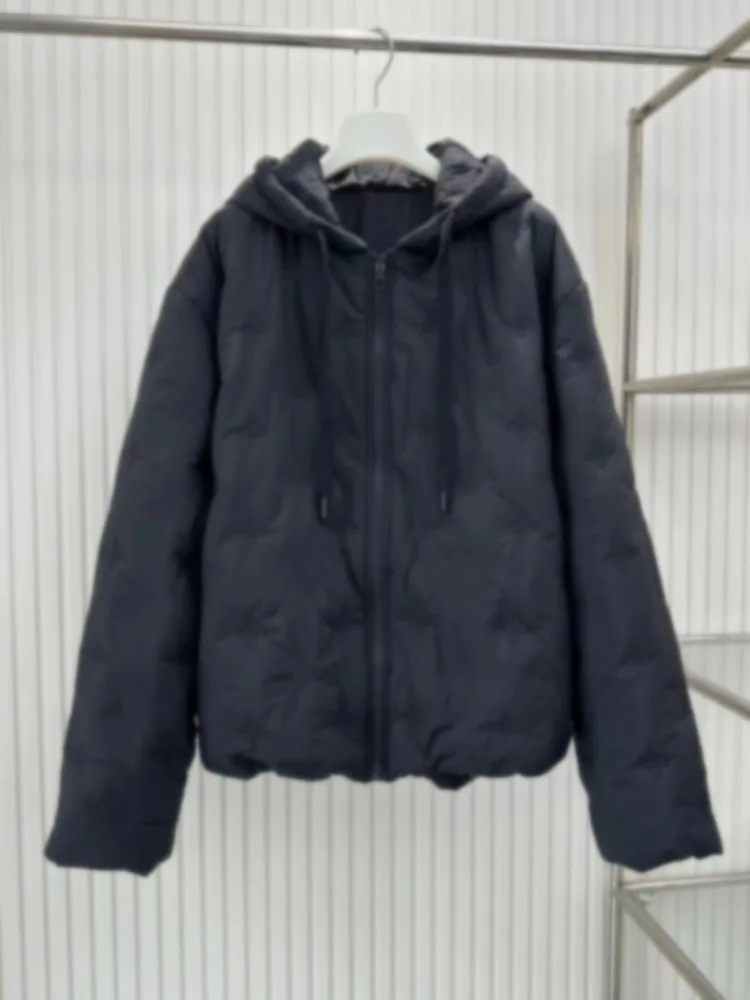 

Модная хлопковая куртка с вышивкой и капюшоном, свободного кроя, на молнии, мужская, осенне-зимняя, новая, универсальная, повседневная, теплая, с длинными рукавами