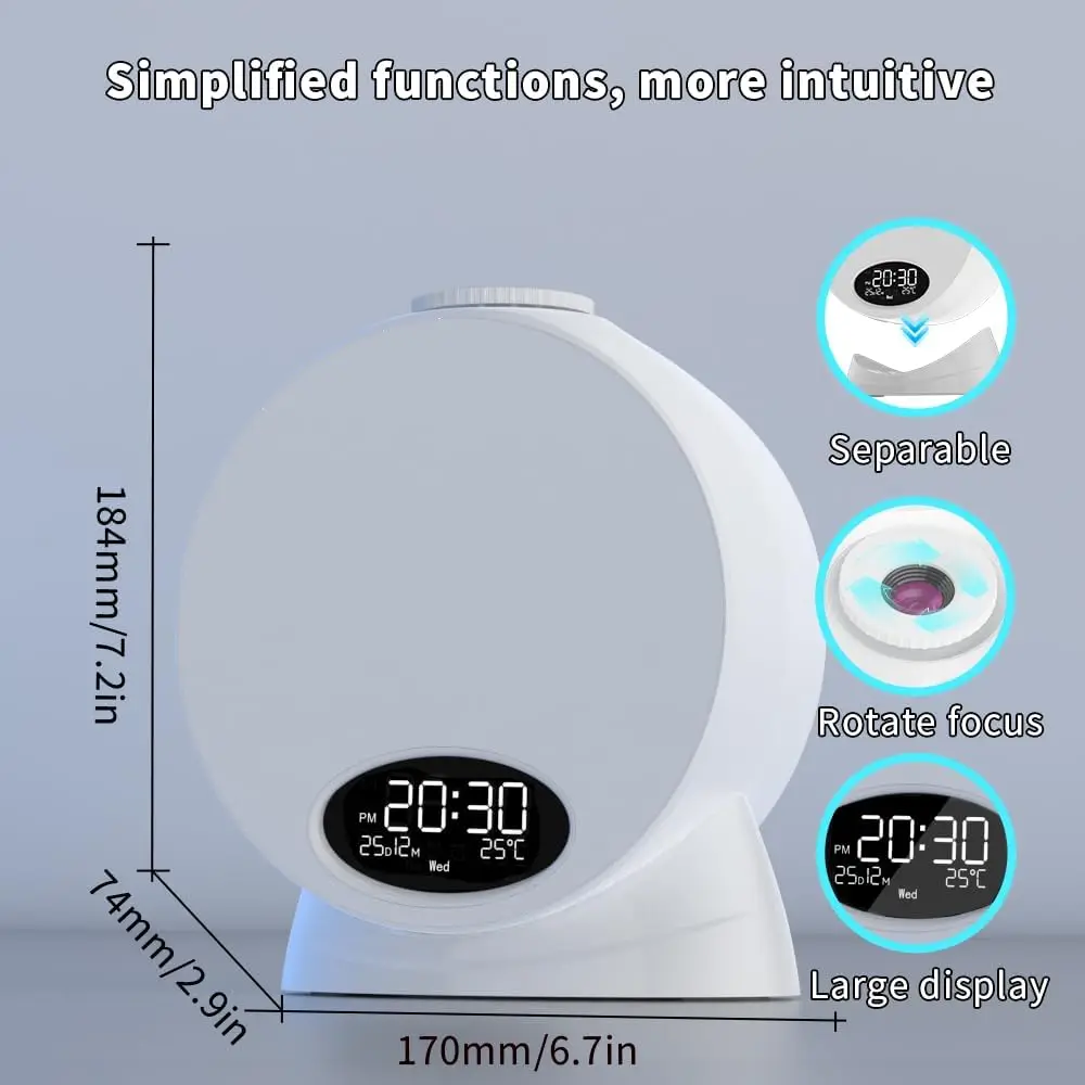 جالاكسي العارض 13 فيلم أقراص 4K HD ستار العارض غرفة نوم ضوء الليل للأطفال المنزل القبة السماوية العارض مع عرض الساعة #5