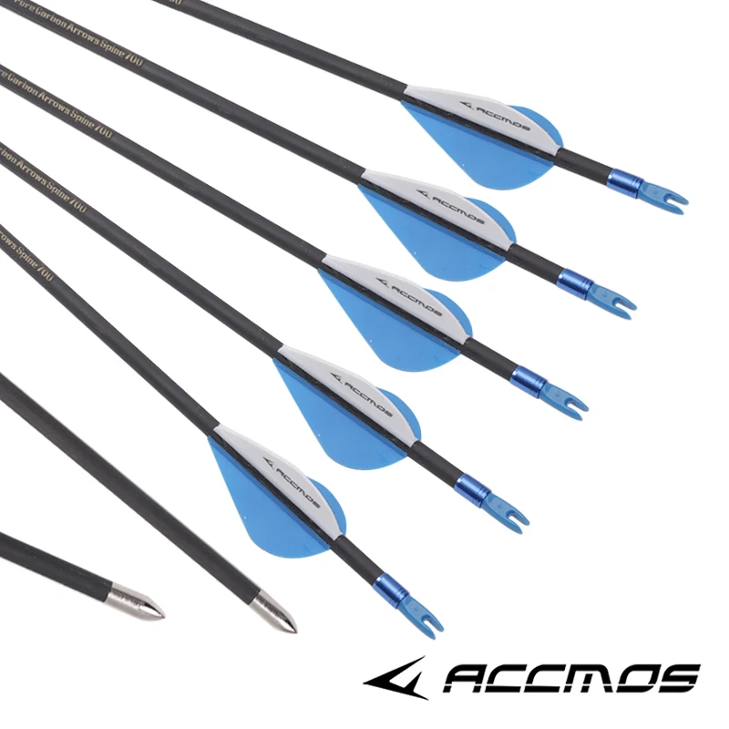 6/12/18/24pcs ID4.2mm Pure Carbon Arrow Spine 250-1800 Archery Recurve/Compound Bow Shooting Practice bow and arrow