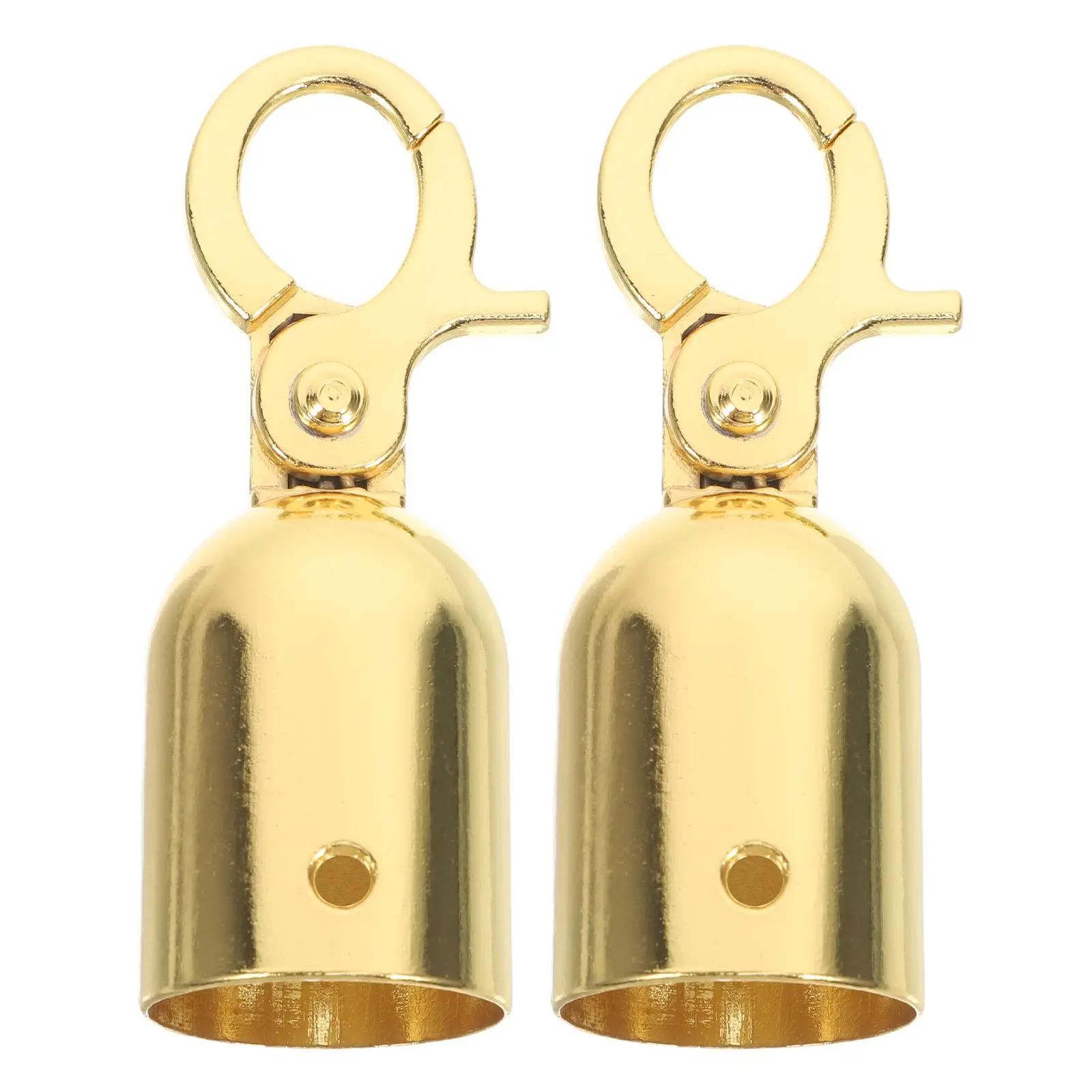 

2 Pcs Rope End Caps Hooks Stanchion Ropes H rail Cords Crowd Control Barrier Accessories Compact Structure Lobster Clasp