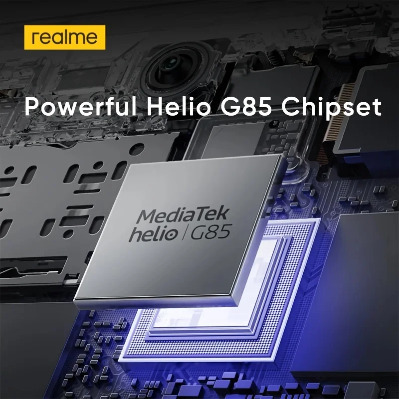 Realme C65 6,67 ''8 + 256GB Helio G85 Android 14 pantalla para teléfono inteligente gestos de aire NFC 50MP cámara AI 45W carga SUPERVOOC 5000mAh