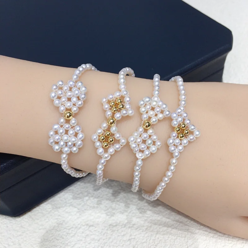 

3-4Mm Small Natural Freshwater Bracelet Pearl Jewelry
