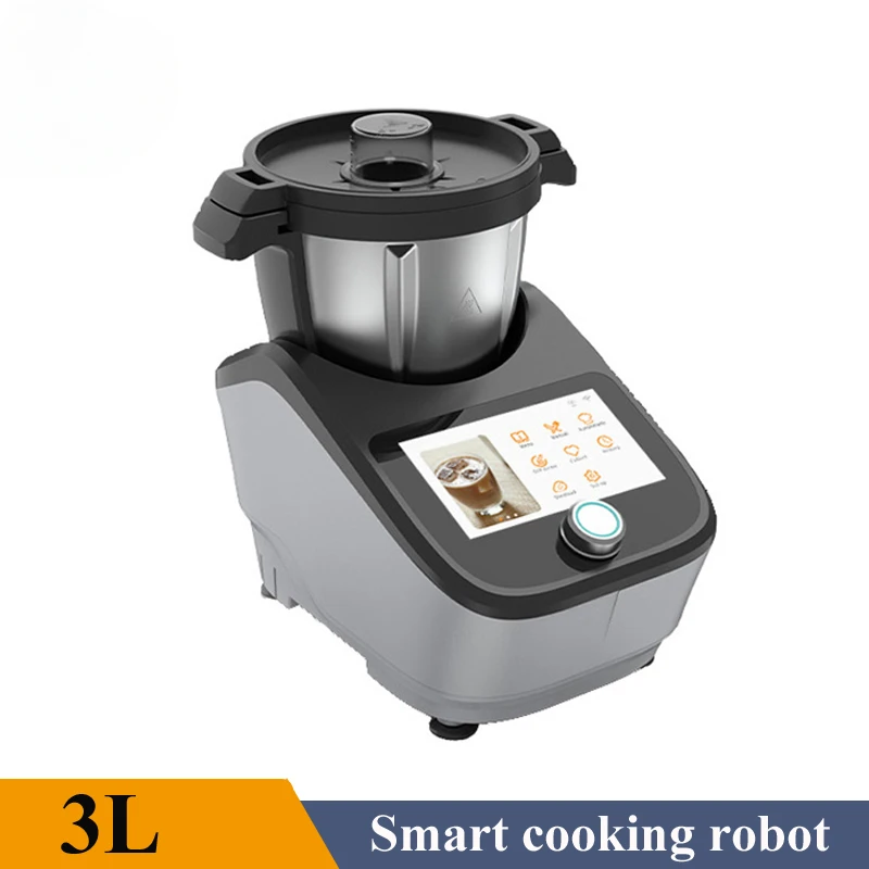 Food Processor Smart Cooking Robot Kitchen Robots Cooking Machine Touch Screen Panel 3L  Electric Stir-fry Wok