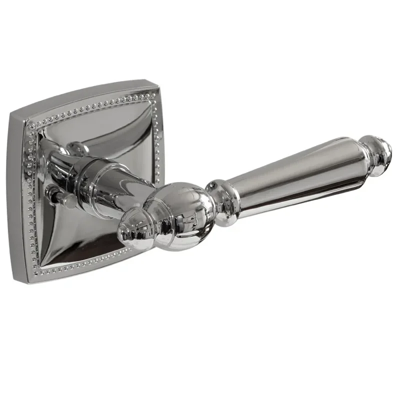 Silver French door lock, household universal bedroom magnetic attraction, indoor silent room door lock, double door