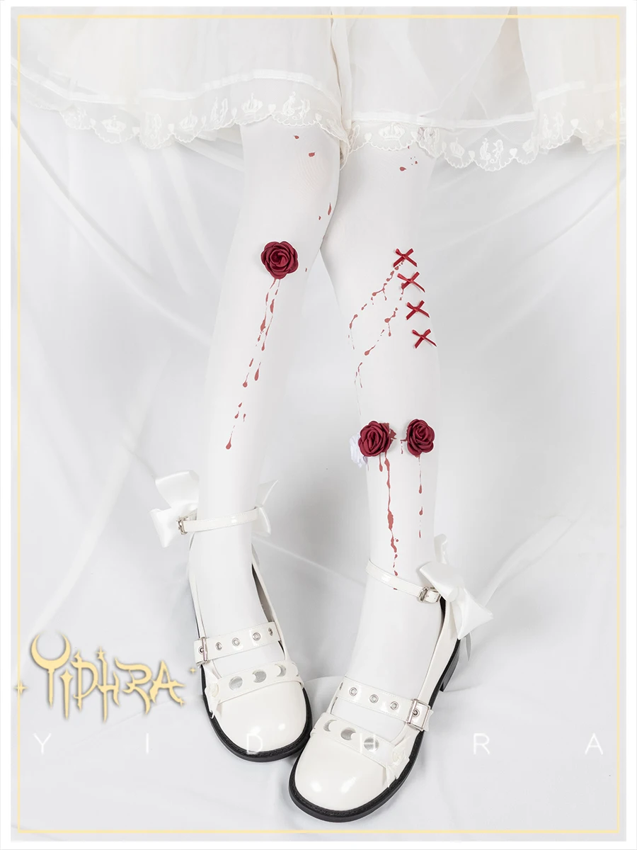 Lolita Halloween Pantyhose Goth Tights Stockings Black Fashion Thigh Socks Female Spring Summer New Pantyhose Women
