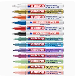 Germany Edding 751 Metal Steel Paint Marker Pen 1-2MM Industrial Marker Pen 1PCS