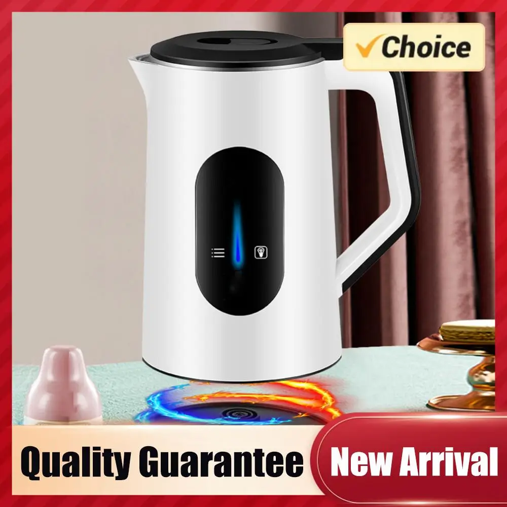 

Электрический чайник из нержавеющей стали с цифровым дисплеем, 2,2 л, 1500 Вт, быстрое кипячение, автоматическое отключение, для дома и кухни